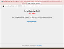 Tablet Screenshot of neverlostmydroid.com